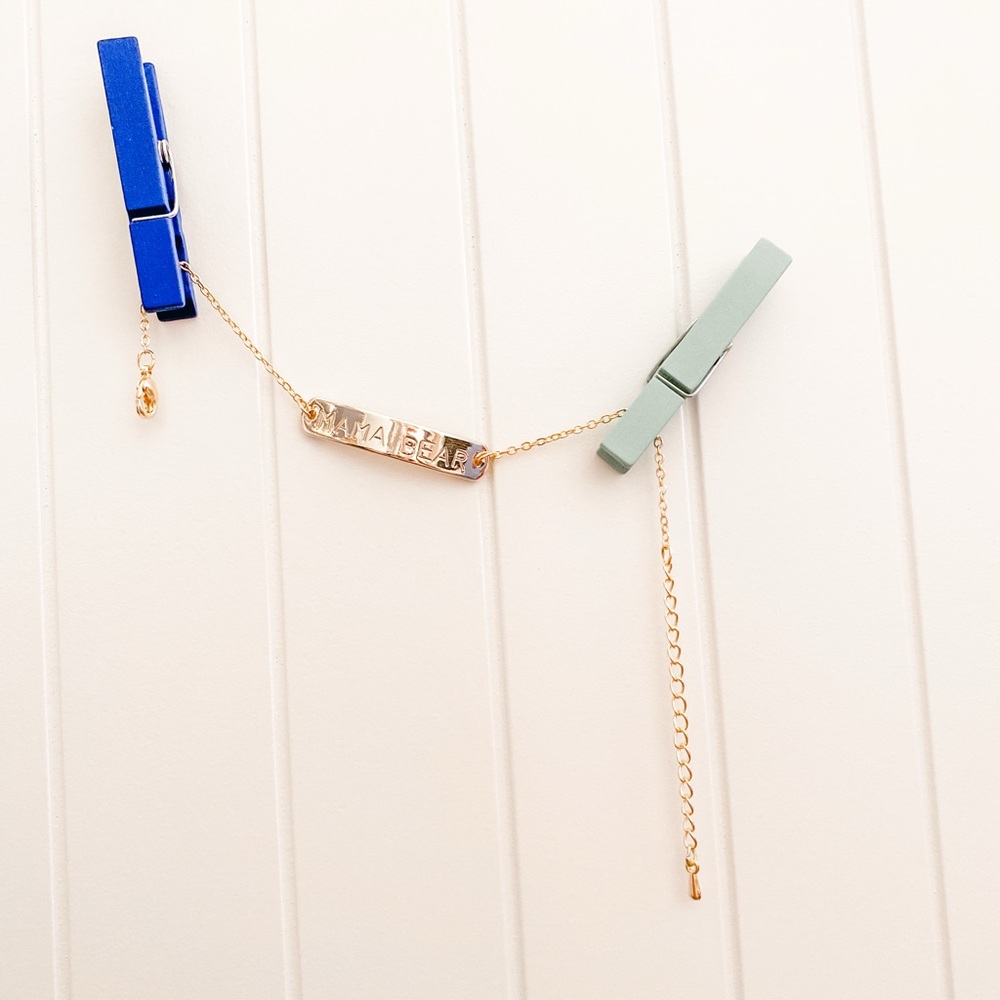 Dainty Gold Hand-Stamped Bracelet